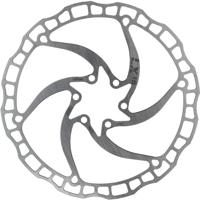 Elvedes rotor lx18 180mm 112g 6 gaats+boutjes zilver 2021067