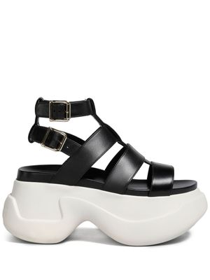 Marni sandales plateforme à bout ouvert - Noir