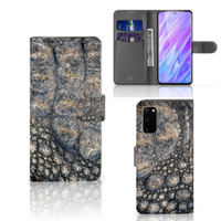 Samsung Galaxy S20 Telefoonhoesje met Pasjes Krokodillenprint - thumbnail