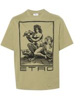ETRO t-shirt en coton à imprimé graphique - Vert
