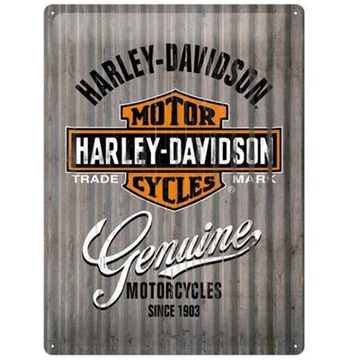 Harley-Davidson Genuine Motorcycles Reliëf Metalen Bord 30 x 40 cm Harley-Davidson Genuine Motorcycles Reliëf Metalen Bord 30 x 40 cm