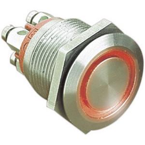 Bulgin MPI002/TERM/RD MPI002/TERM/RD Vandalismebestendige druktoets 24 V/DC 0.05 A 1x uit/(aan) Moment Rood (Ø x l) 22 mm x 31 mm IP66 1 stuk(s)