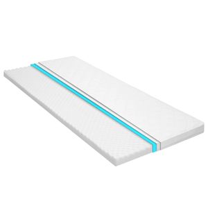 VidaXL Topmatras ei-profiel 6 cm koudschuim 80x200 cm