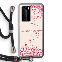 Hartjes en kusjes: Huawei P40 Pro Transparant Hoesje met koord
