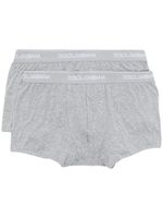 Dolce & Gabbana boxer à logo - Gris