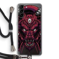 Hell Hound and Serpents: Samsung Galaxy S21 Plus Transparant Hoesje met koord