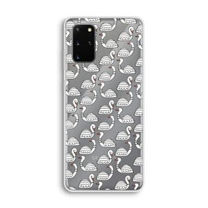 Zwanen: Samsung Galaxy S20 Plus Transparant Hoesje