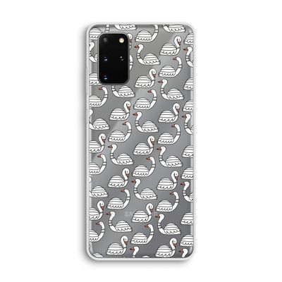 Zwanen: Samsung Galaxy S20 Plus Transparant Hoesje