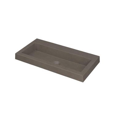 INK Dock Wastafel Quartz Zonder Kraangat - 800x400x60 mm - Quartz Beton