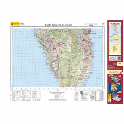 Topografische kaart 1085 MT50 Santa Cruz de la Palma (La Palma) | CNIG - Instituto Geográfico Nacional1