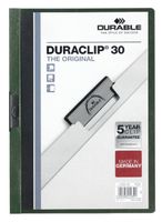 Durable DURACLIP 30 A4 stofklepmap PVC Zwart, Groen, Transparant - thumbnail