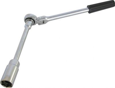 Carpoint bougiesleutel ratel 23 cm 16 mm staal chroom