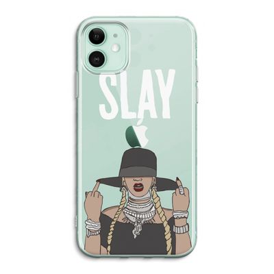Slay All Day: iPhone 11 Transparant Hoesje