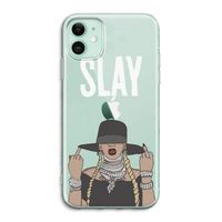 Slay All Day: iPhone 11 Transparant Hoesje