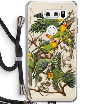 Carolinaparkiet: LG V30 Transparant Hoesje met koord
