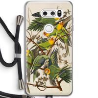 Carolinaparkiet: LG V30 Transparant Hoesje met koord