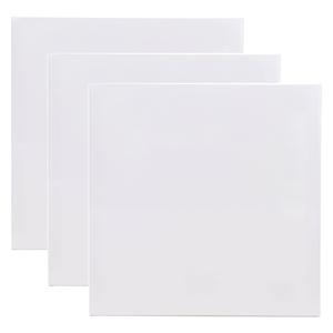 Benson Schildersdoek - 3x - 50 x 50 cm - blanco canvas - katoen - 280 grams