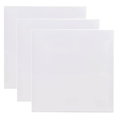 Benson Schildersdoek - 3x - 50 x 50 cm - blanco canvas - katoen - 280 grams