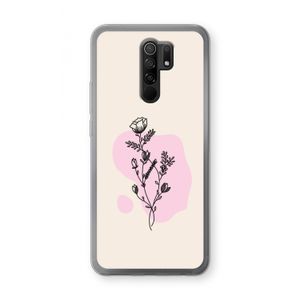 Roses are red: Xiaomi Redmi 9 Transparant Hoesje
