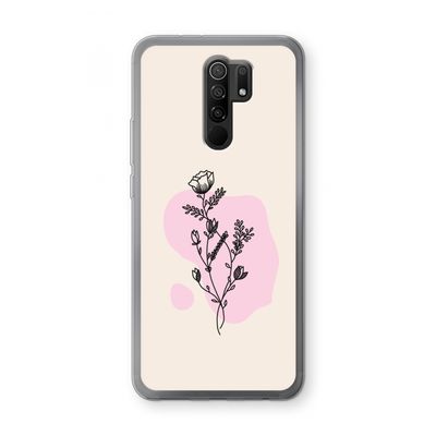 Roses are red: Xiaomi Redmi 9 Transparant Hoesje