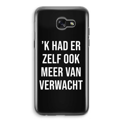 Meer verwacht - Zwart: Samsung Galaxy A5 (2017) Transparant Hoesje