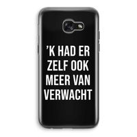 Meer verwacht - Zwart: Samsung Galaxy A5 (2017) Transparant Hoesje