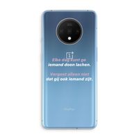 gij zijt ook iemand: OnePlus 7T Transparant Hoesje