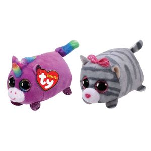 Ty - Knuffel - Teeny Ty's - Rosette Unicorn & Cassie Mouse