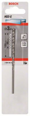 Bosch Accessoires Metaalboren HSS-G, DIN 340 3 x 66 x 100 mm 1st - 2608595676