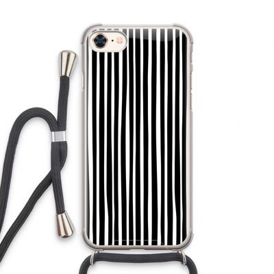 Stripes: iPhone 8 Transparant Hoesje met koord