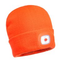 Portwest muts met LED lamp - Oranje