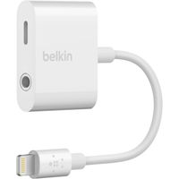 Belkin RockStar mobiele telefoonkabel Wit Lightning Lightning + 3.5mm - thumbnail