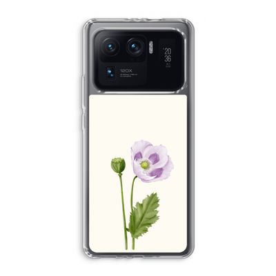 Purple poppy: Xiaomi Mi 11 Ultra Transparant Hoesje