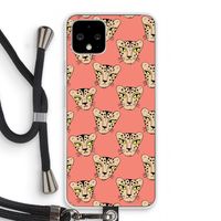 Tijger: Pixel 4 Transparant Hoesje met koord