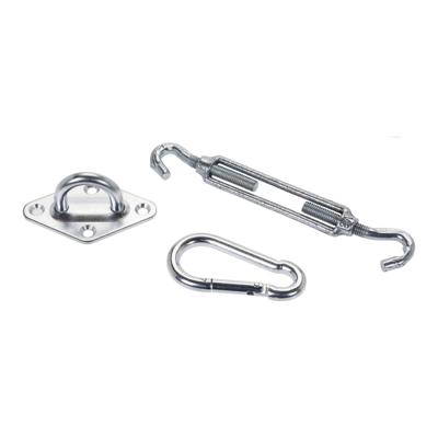 Schaduwdoek ophangaccessoires - 3 delig - metaal