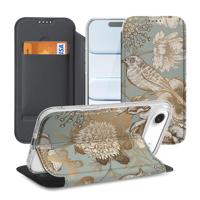 Apple iPhone Air | Book Case | Vintage Bird Flowers