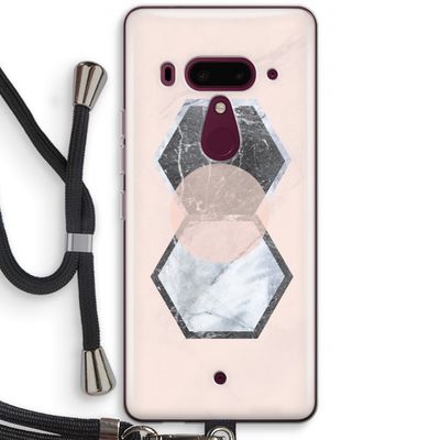 Creatieve toets: HTC U12+ Transparant Hoesje met koord