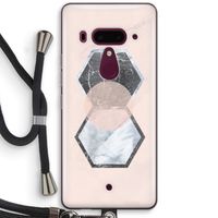 Creatieve toets: HTC U12+ Transparant Hoesje met koord