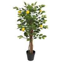 VidaXL Kunstcitroenboom met 3 stammen 85 cm polypropeen groen