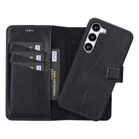 NorthLife - Samsung Galaxy S23 - Lederen Afneembare 2-in-1 bookcase hoes - Zwart - thumbnail