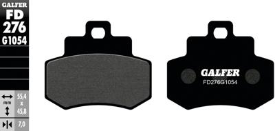 GALFER Brake pad fd276 g1054 organic standard