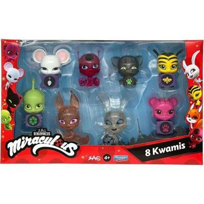Bandai - Miraculous - Pakket van 8 kwamis - Minifigurenverzameling - P50532