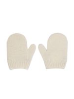 Gucci Kids moufles en maille - Blanc