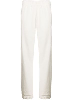 GANNI pantalon de jogging à taille élastiquée - Blanc