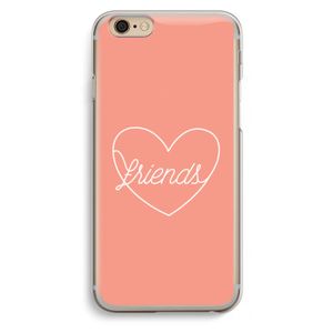 Friends heart: iPhone 6 / 6S Transparant Hoesje