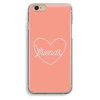 Friends heart: iPhone 6 / 6S Transparant Hoesje