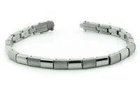 Boccia 0313-01 Armband titanium zilverkleurig 21 cm