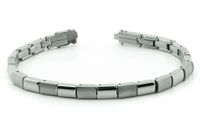 Boccia 0313-01 Armband titanium zilverkleurig 21 cm - thumbnail