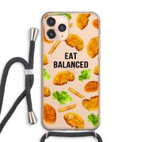 Eat Balanced: iPhone 11 Pro Max Transparant Hoesje met koord