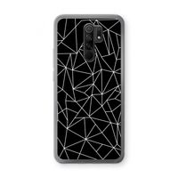 Geometrische lijnen wit: Xiaomi Redmi 9 Transparant Hoesje Geometrische lijnen wit: Xiaomi Redmi 9 Transparant Hoesje